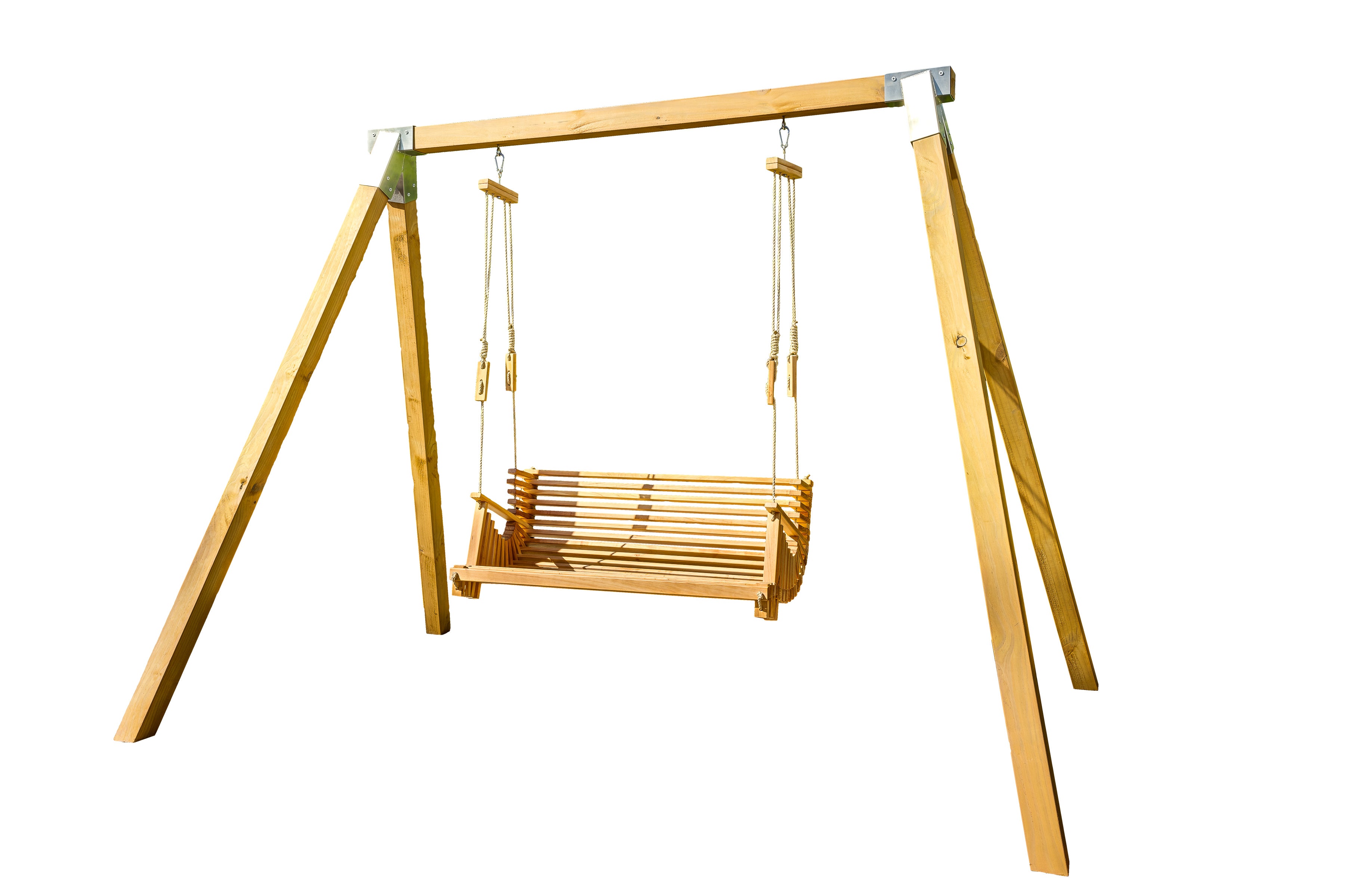 Swing Seat and Frame Combo – Macrocarpa Match Stain